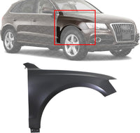 Front Fender Primed Steel Right Passenger Side Direct Replacement Compatible With 2009-2017 Audi Q5 / SQ5 AU1241134 AU1241122 8R0821106A 8R0821106