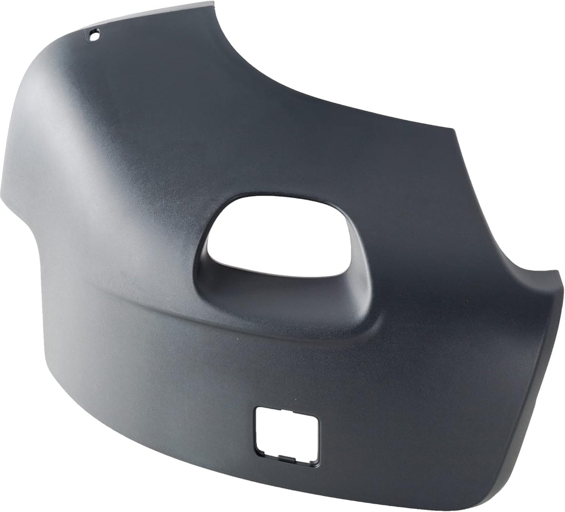 Front Bumper End Cap With Fog Light Hole Primed Left Driver Side Direct Replacement Compatible With 2003-2006 Volvo XC90 VO1016101 86269560