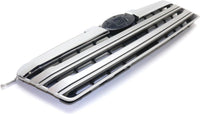Front Grille Textured Shell And Insert With Chrome & Silver Molding Direct Replacement Compatible With 2013-2014 Subaru Outback SU1200152 62256JG000