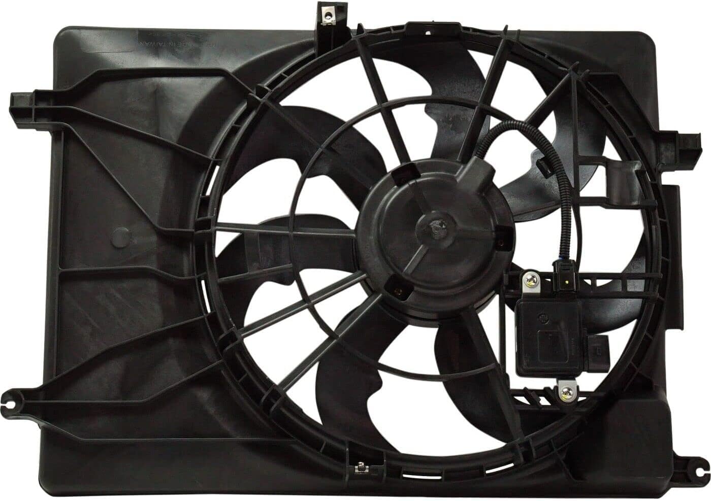 Front Radiator Single Fan Assembly Direct Replacement Compatible with 2016-2021 Hyundai Tucson / 2017-2022 Kia Sportage HY3115155 25380D3600
