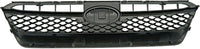 Front Bumper Cover Primed Plastic + Upper & Lower Grille Direct Replacement Compatible With 2015-2017 Subaru WRX