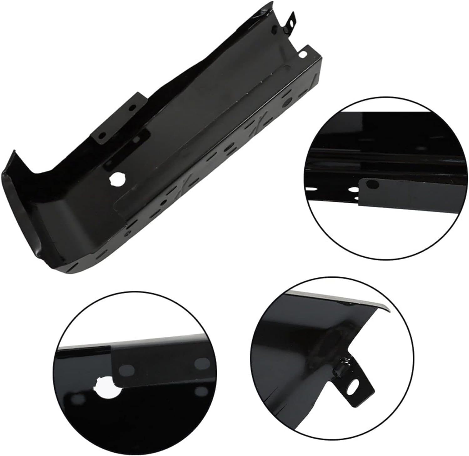 Rear Step Bumper Face Bar Steel Primed Left Driver Side Direct Replacement Compatible With 2015-2020 Ford F-150 FO1102383 FL3Z17906DPTM