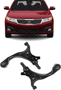 Set Of 2 Front Lower Control Arms Steel Right & Left Side Direct Replacement Compatible With 2006-2010 Kia Optima / 2007-2012 Rondo 545012G501 545011D000 545001D000 545002G101