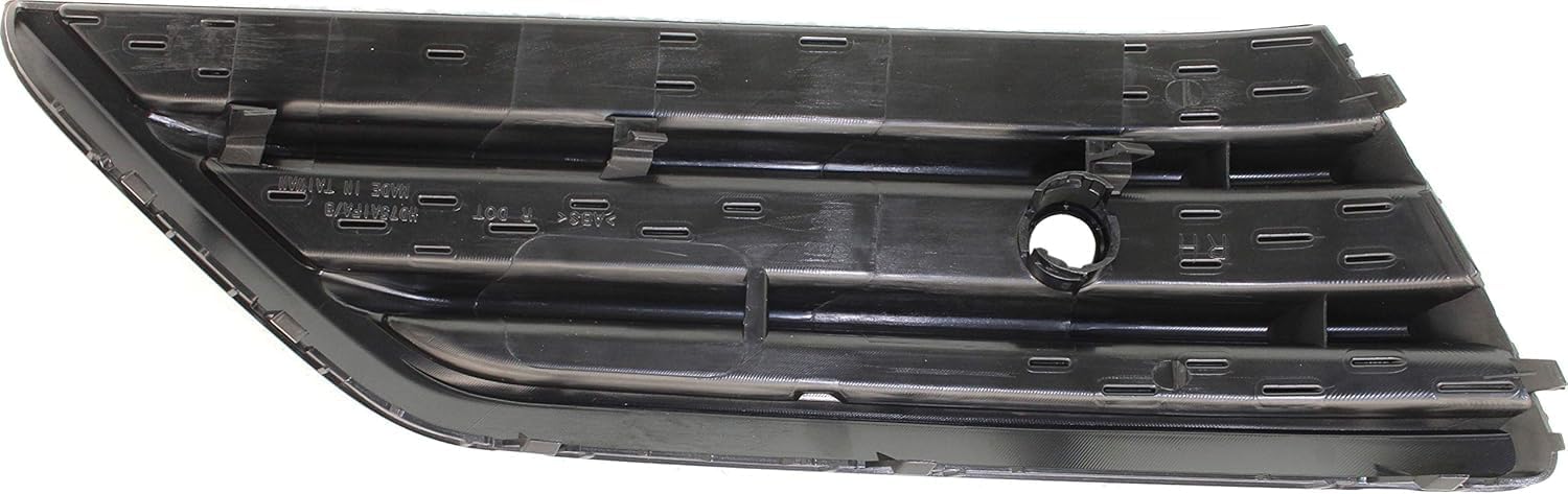 Front Bumper Outer Grille Textured Right Passenger Side Direct Replacement Compatible With 2016-2018 Honda Pilot HO1039131 71102TG7A10