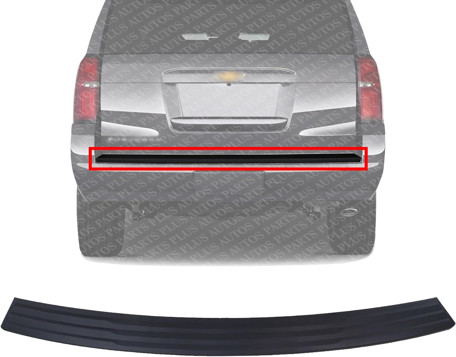 Rear Bumper Step Pad Direct Replacement Compatible With 2015-2020 Chevrolet Suburban/Tahoe/GMC Yukon/XL GM1191139 84277155