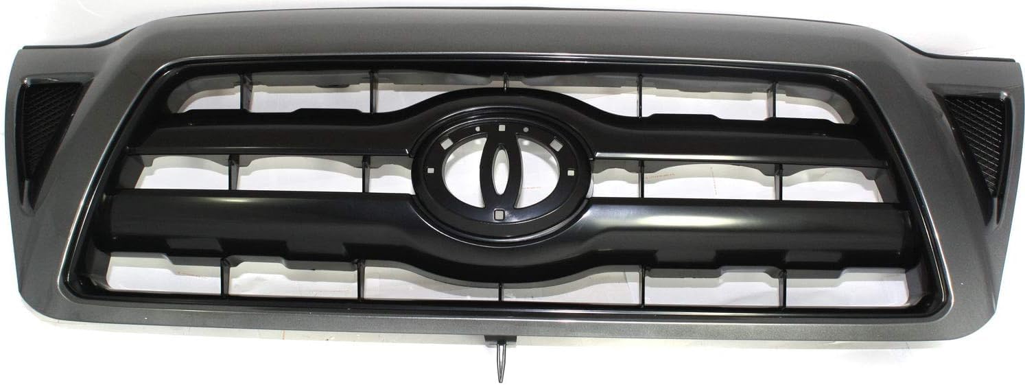Front Grille Paintable Shell And Insert Direct Replacement Compatible With 2005-2011 Toyota Tacoma TO1200269 5310004350