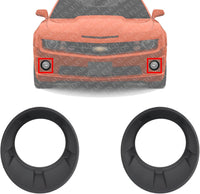 Set Of 2 Front Fog Light Molding Bezel Primed Left Driver & Right Passenger Side Direct Replacement Compatible With 2010-2013 Chevrolet Camaro GM1039118 GM1038118 92218024 92218023
