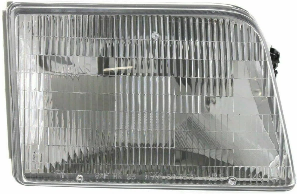 Front Head Lights Assembly + Corner Lamps Left Driver & Right Passenger Side Direct Replacement Compatible With 1993-1997 Ford Ranger FO2502119 FO2503115 FO2521116