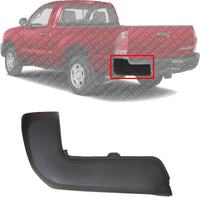 Rear Bumper End Cap Left Driver Side Without Park Assist Sensor Holes Direct Replacement Compatible With 2016-2023 Toyota Tacoma TO1104133 5215604010