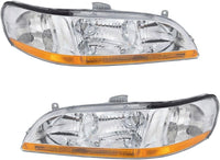 Set Of 2 Front Headlight Lens And Housing Right Passenger & Left Driver Side Direct Replacement Compatible With 1998-2000 Honda Accord HO2503111 HO2502111 33101S84A01 33151S84A01