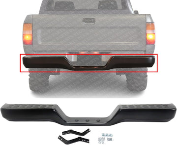 Step Bumper Assembly Primed With Mounting Brackets Direct Replacement For Toyota Pickup Premium Level Trim 1989-1995 002283591101-PFM RT82620011
