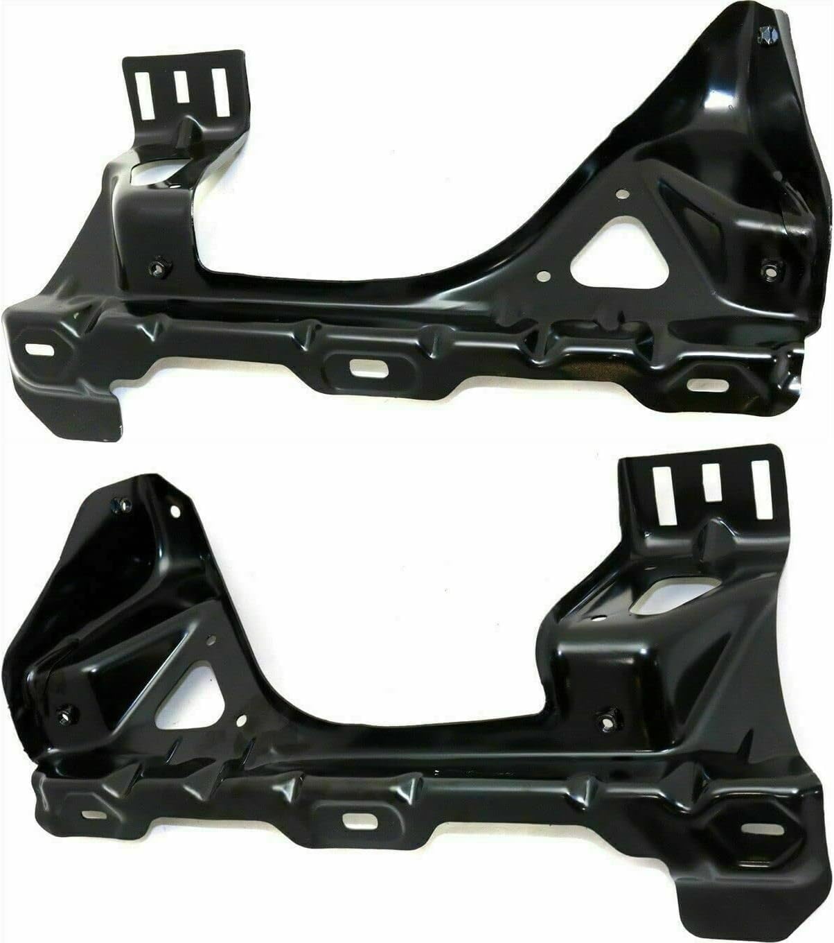 Set Of 10 Front Bumper Or Radiator Support Bracket Left Driver & Right Passenger Side Direct Replacement Compatible With GMC Sierra 1500 2007-2013 GM1067185 GM1066185 GM1067181