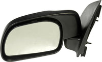 Front Mirror Non-Towing Manual Adjust Left Driver Side Direct Replacement Compatible With 1999-2010 Ford F-Series Super Duty FO1320209 F81Z17683AAB