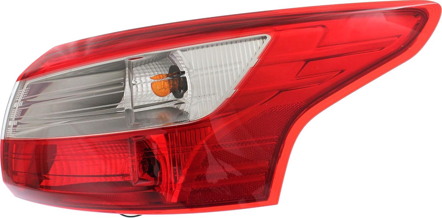 Tail Light Outer Assembly Right Passenger Side Direct Replacement Compatible With 2012-2014 Ford Focus FO2819151 DM5Z13404E