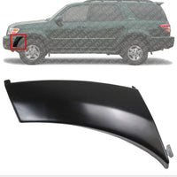 Front Bumper End Cover Extension Left Driver Side Direct Replacement Compatible With 2001-2004 Toyota Sequoia / 2004-2006 Tundra TO1004167 521130C900