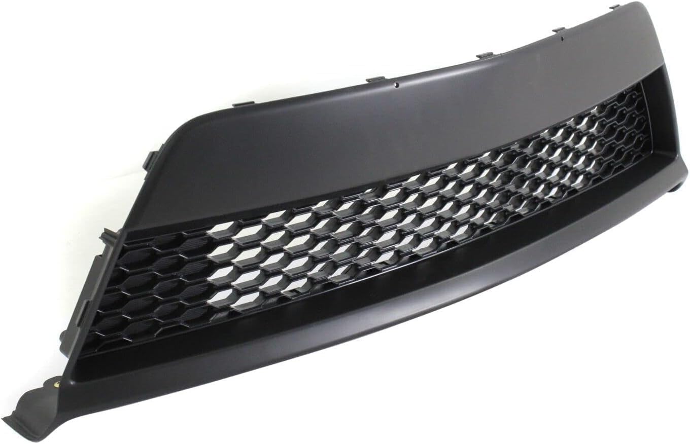 Front Bumper Grille Without Fog Light Holes Textured Plastic Direct Replacement Compatible With Kia Forte Koup 2010-2013 KI1036107 865601M300