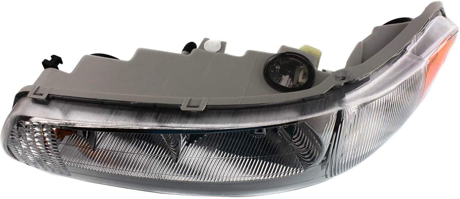 Set Of 2 Front Head Light Assembly Left Driver & Right Passenger Side Direct Replacement Compatible With 1997-2005 Buick Century / 1997-2004 Regal GM2503182 GM2502182 19244638