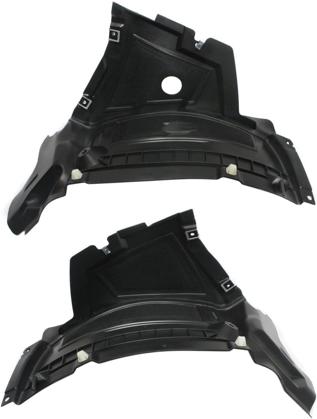 Set of 2 Front Fender Liner Air Extension Spoiler Right Passenger & Left Driver Side Direct Replacement Compatible with 2012-2015 Audi A6 / S6 AU1243100 AU1242100 4G0853888C