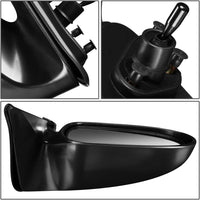 Front Power Mirror Manual Remote Non-Folding Primed Left Driver Side Direct Replacement Compatible With 2000-2006 Nissan Sentra NI1320134 963025M100
