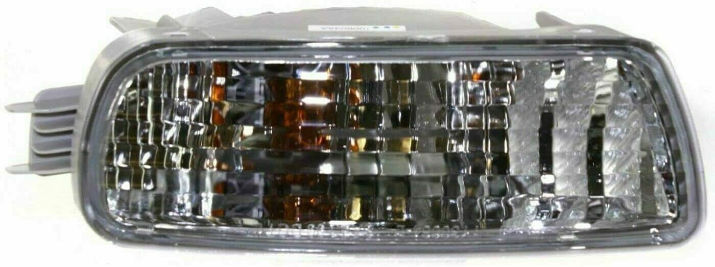 Front Headlight Fillers Primed + Signal Lights Assembly Right Passenger & Left Driver Side Direct Replacement Compatible With 2001-2004 Toyota Tacoma TO1088108 TO1089108 TO2530140