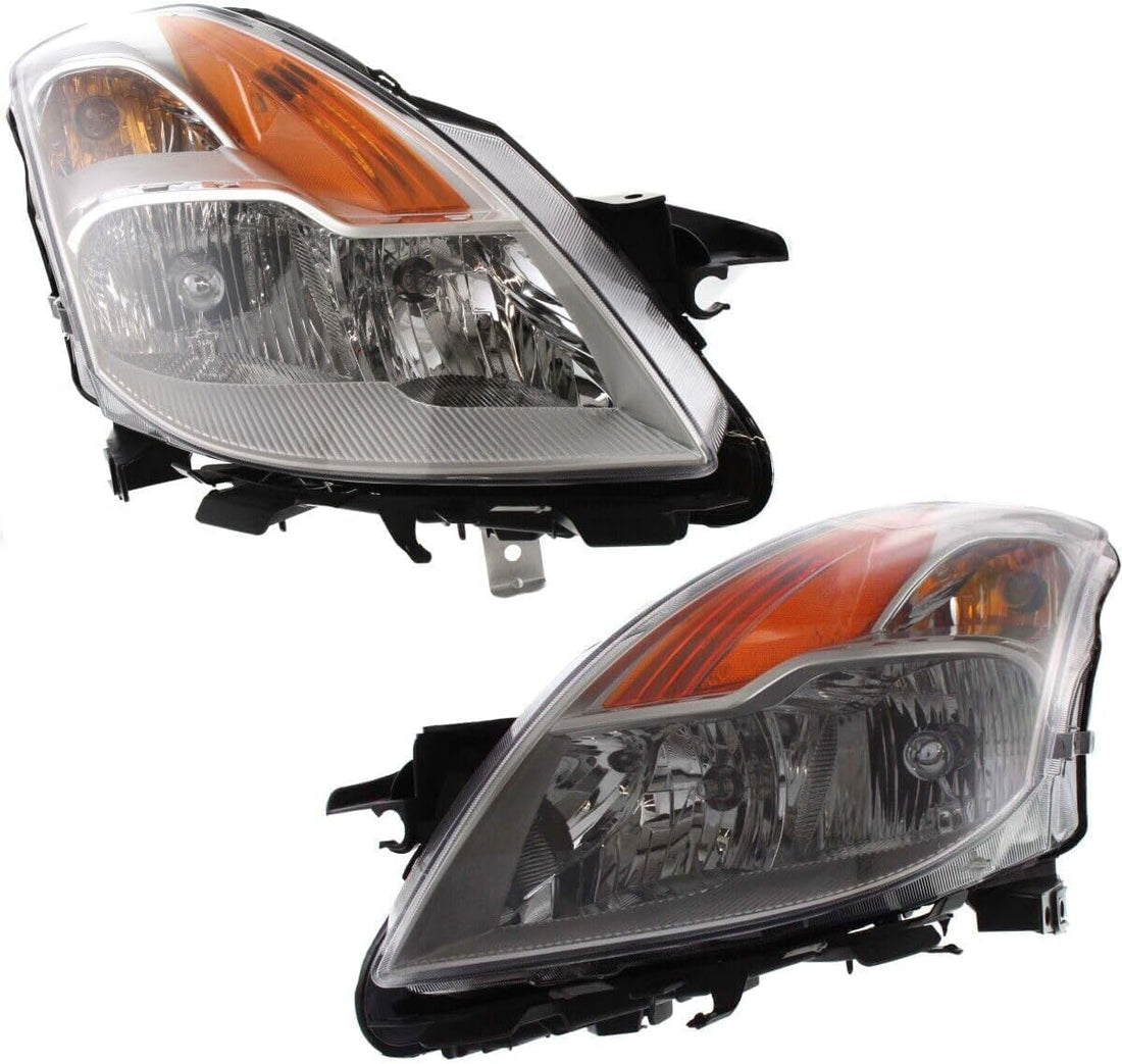 Set Of 2 Front Headlight Assembly Right Passenger & Left Driver Side Direct Replacement Compatible With 2008-2009 Nissan Altima NI2502176 NI2503176 26060JB10A 26010JB10A