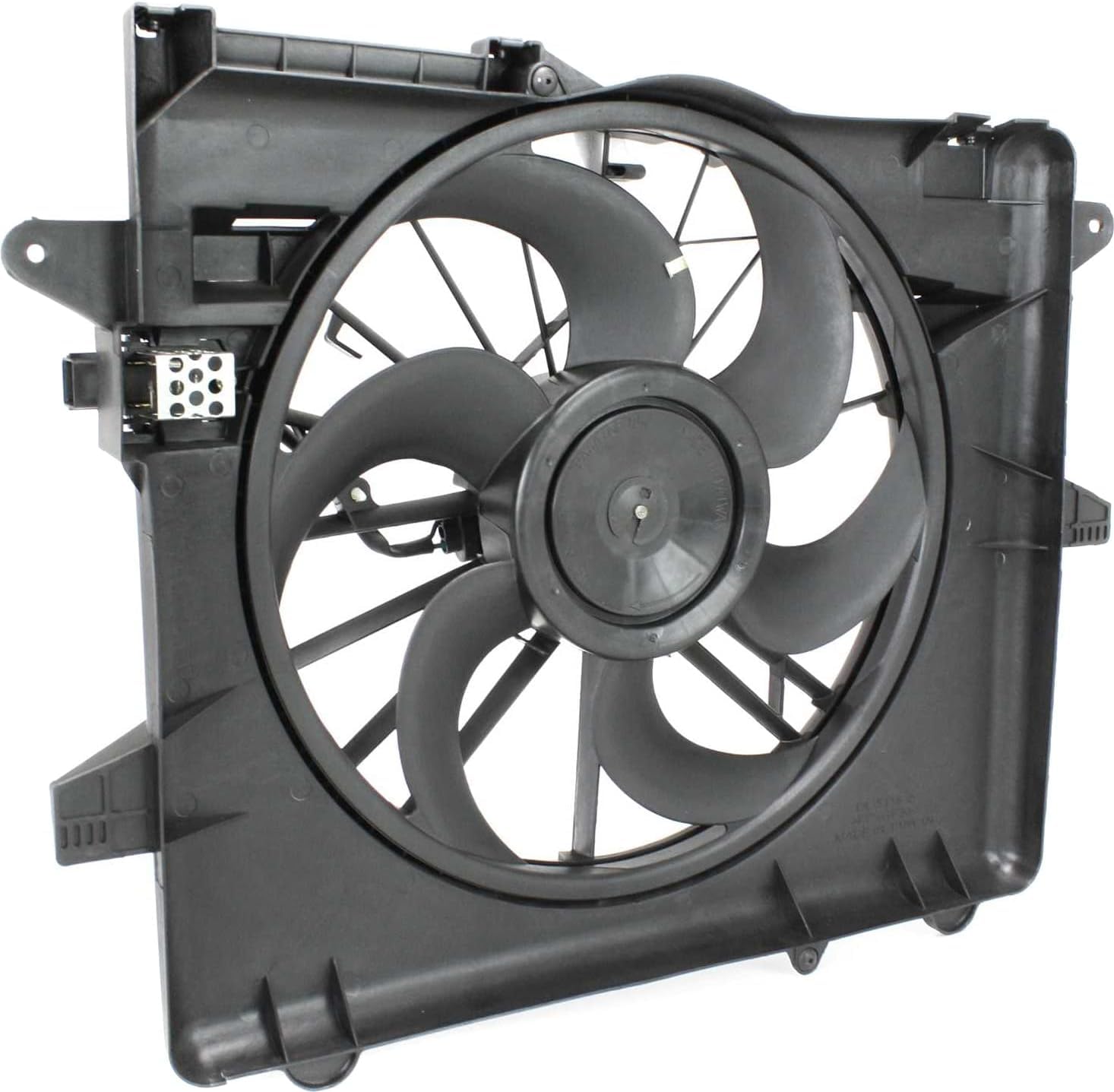 Front Radiator Cooling Fan Assembly Plastic Direct Replacement Compatible with 2005-2014 Ford Mustang FO3115152 DR3Z8C607D