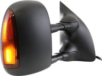 Front Power Towing Mirror Manual Folding Textured Right Passenger Side Direct Replacement Compatible With 1999-2007 Ford F-Series Super Duty / 2000-2005 Excursion 5C3Z17682EAA-PFM