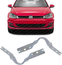 Set Of 2 Front Hood Hinge Assembly Steel Left Driver & Right Passenger Side Direct Replacement Compatible With 2015-2019 Volkswagen Golf/GTI/E-Golf VW1236117 VW1236118