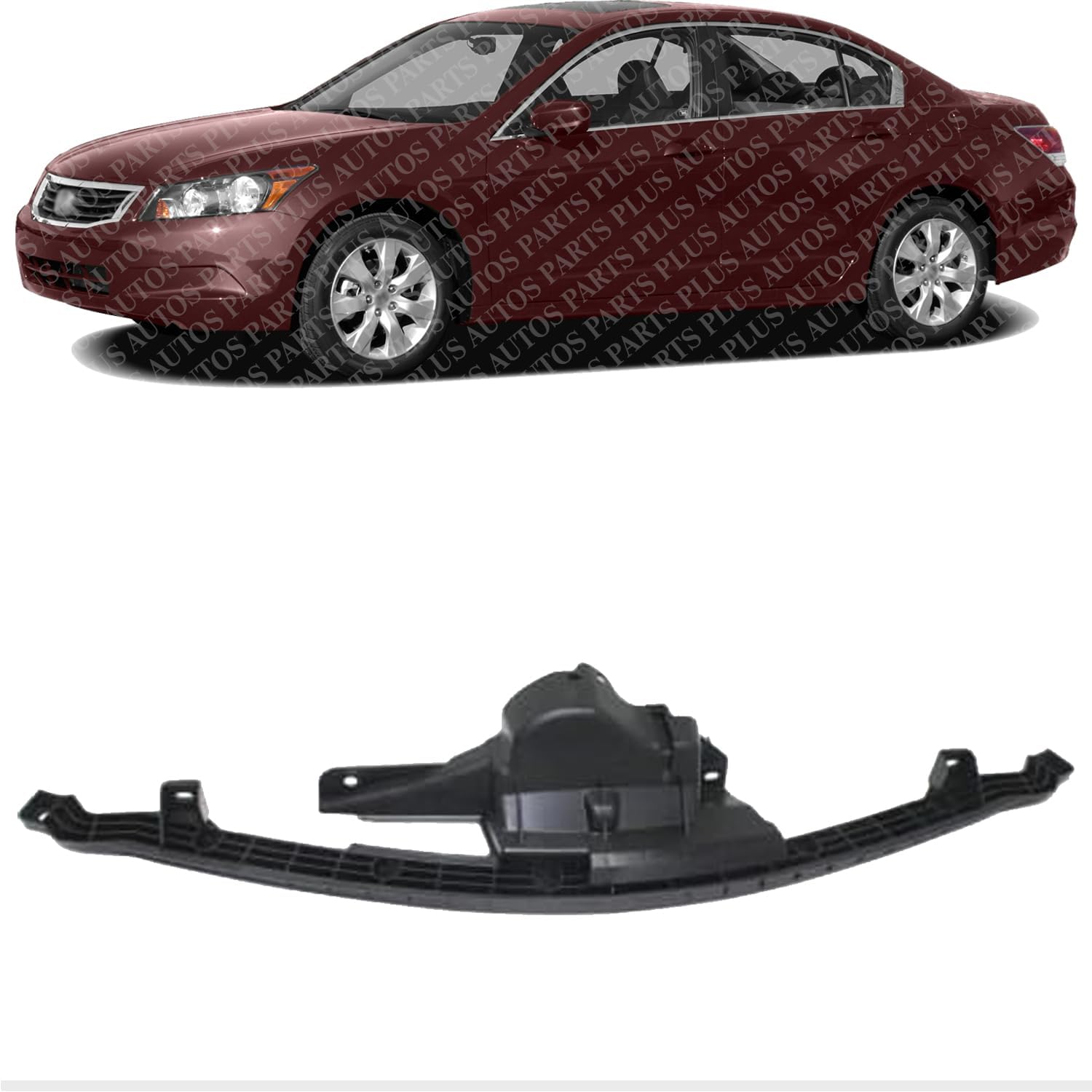 Front Bumper Center Retainer Cover Beam Direct Replacement Compatible With 2008-2012 Honda Accord HO1041107 71103TE0A01