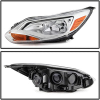 Front Head Light Assembly Left Driver Side Direct Replacement Compatible With 2012-2014 Ford Focus FO2502298 BM5Z13008K