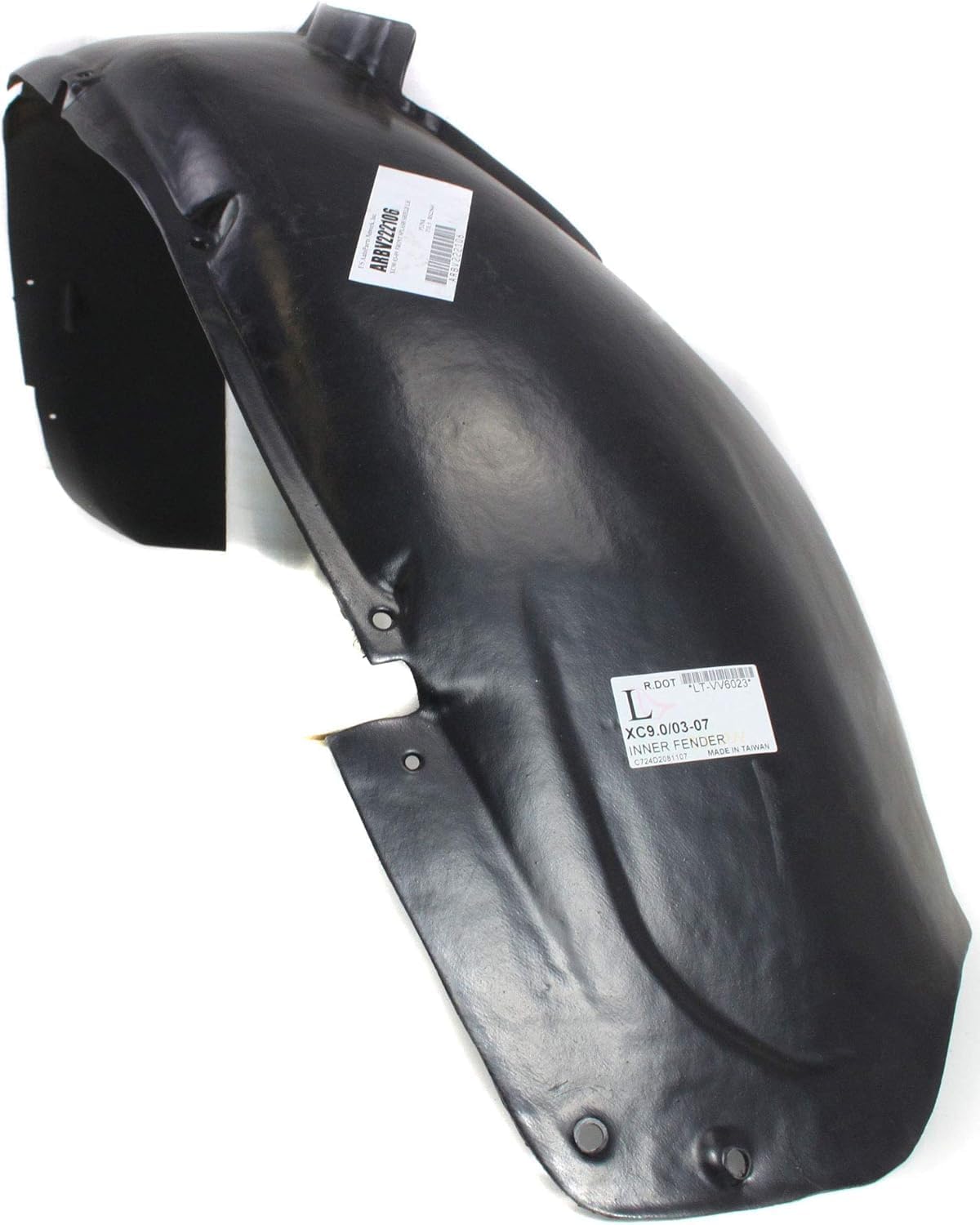 Front Fender Liner Left Driver Side Direct Replacement Compatible With 2003-2014 Volvo XC90 VO1248111 313537086
