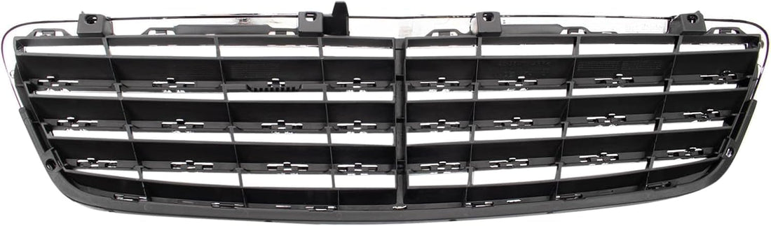 Front Grille Assembly Chrome Shell And Painted Black Insert Plastic Direct Replacement Compatible With 2001-2007 Mercedes Benz C-Class MB1200143 20388002239040