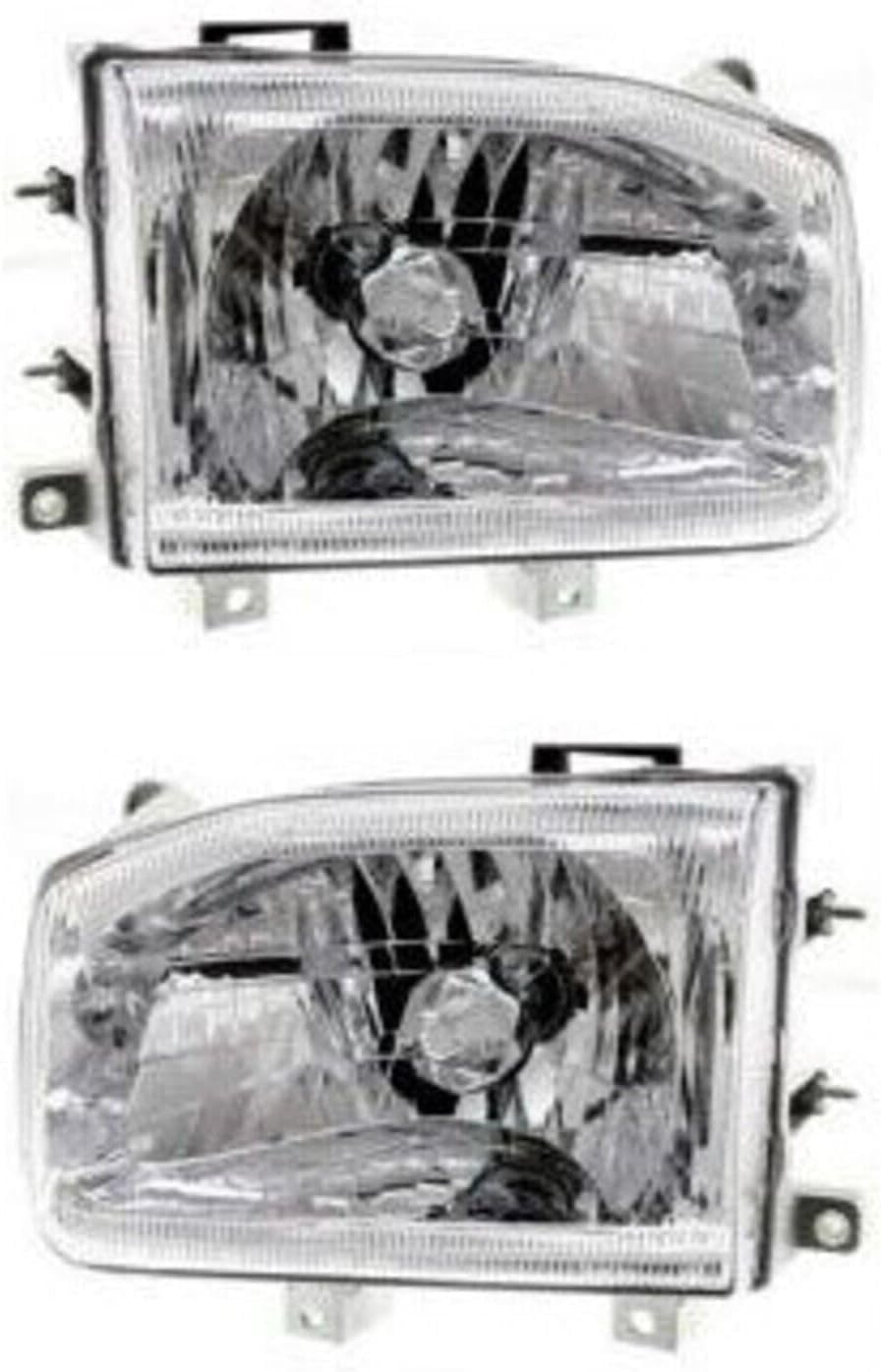 Set Of 2 Front Headlights Assembly Right Passenger & Left Driver Side Direct Replacement Compatible With 1999-2004 Nissan Pathfinder NI2503127 NI2502127 260102W625 260602W625