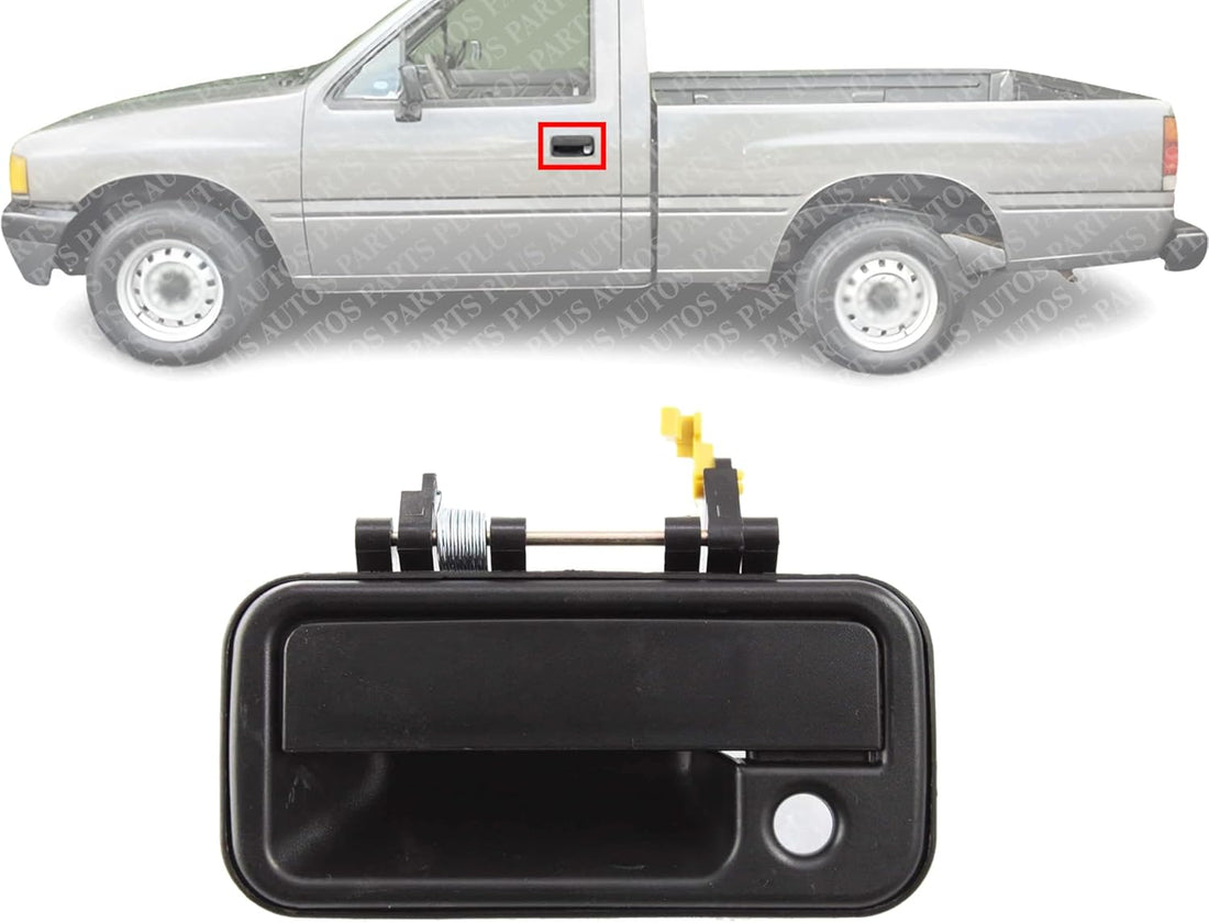 Front Exterior Door Handle Textured Left Driver Side Direct Replacement Compatible with 1988-1995 Isuzu Pickup IZ1310104 8944349741