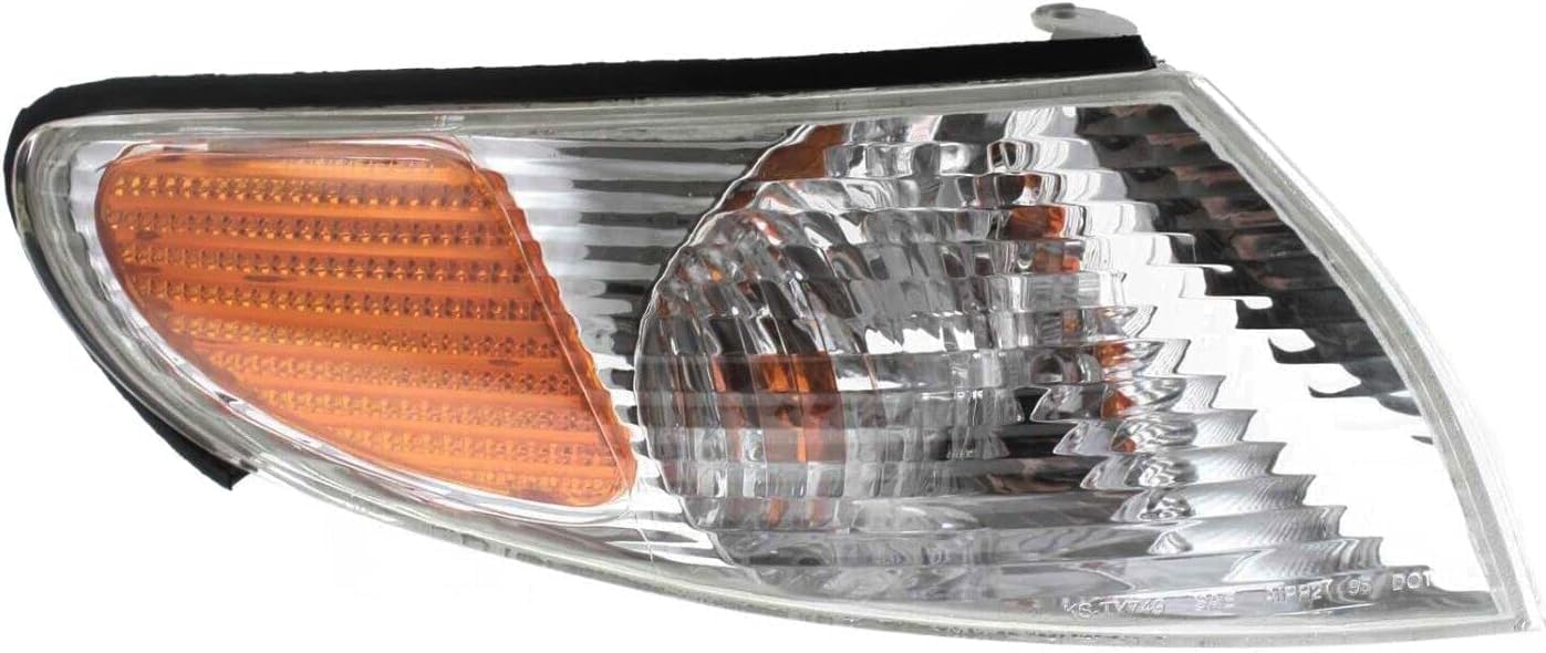 Front Head Lights Assembly + Corner Lamps Plastic Left Driver & Right Passenger Side Direct Replacement Compatible With 1999-2001 Toyota Solara TO2503131 TO2502131 TO2520159 TO2521159