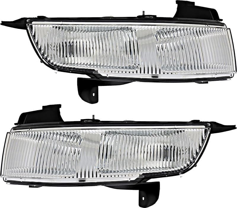 Front Bumper Cover Primed Plastic + Grille Chrome Shell and Insert + Chrome Molding + Fog Light Left & Right Side Direct Replacement Compatible With 2006-2011 Cadillac DTS