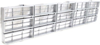 Front Grille Argent Shell And Insert Direct Replacement Compatible With 1977-1980 Chevrolet C-K Series GM1200354 370536