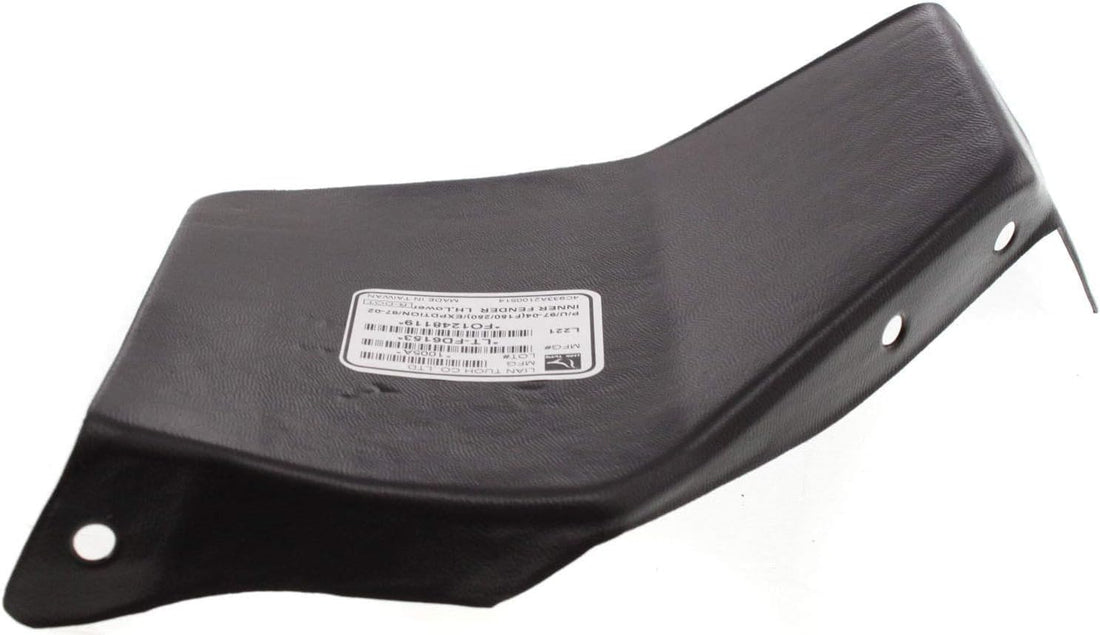 Front Lower Section Fender Liner Left Driver Side Direct Replacement Compatible With 1997-2004 Ford F-Series FO1248119 F75Z16103AA