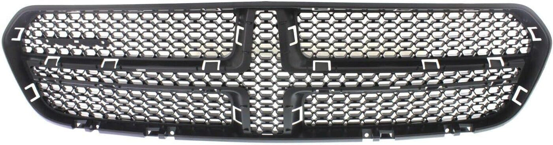 Front Grille Insert Textured With Chrome Trim Direct Replacement Compatible With 2014-2020 Dodge Durango CH1202104 5113713AB