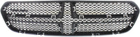 Front Grille Insert Textured With Chrome Trim Direct Replacement Compatible With 2014-2020 Dodge Durango CH1202104 5113713AB