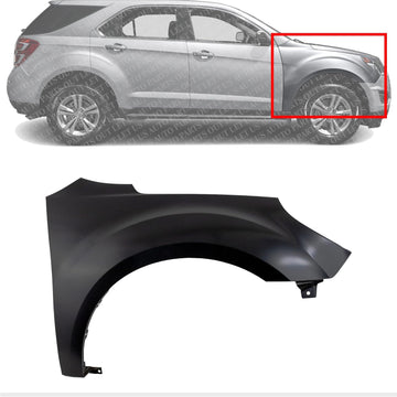 Front Fender Primed Right Passenger Side Direct Replacement Compatible With 2010-2017 Chevrolet Equinox GM1241364 22846918