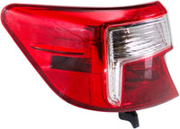 Rear Tail Light Outer Assembly Left Driver Side Direct Replacement Compatible With 2012-2014 Toyota Camry TO2804114 8156006470