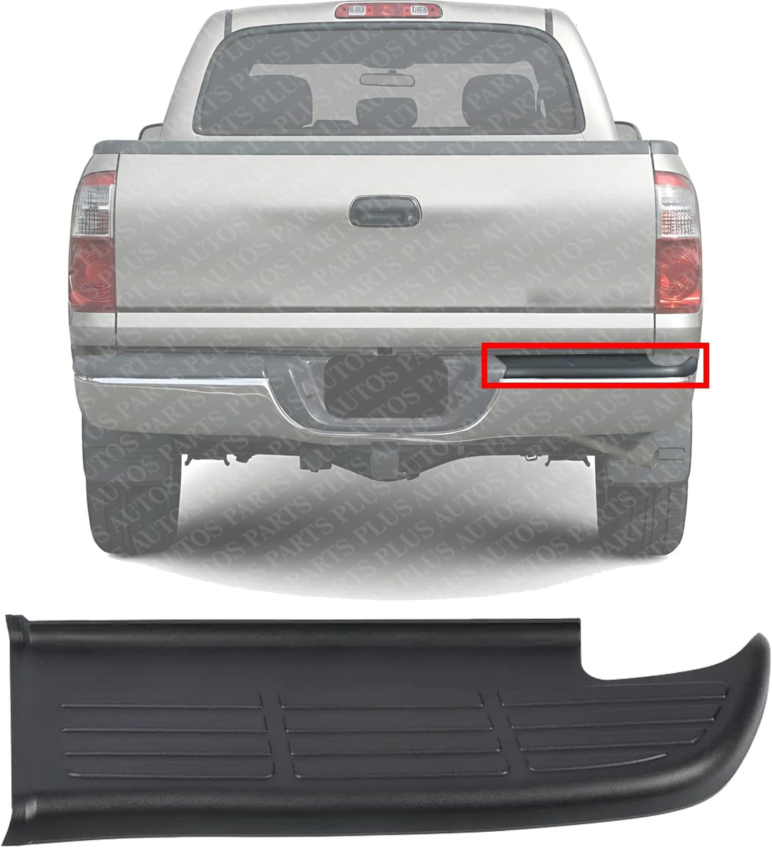 Rear Bumper Step Pad Right Passenger Side Direct Replacement Compatible With 2000-2006 Toyota Tundra TO1197101 521630C010
