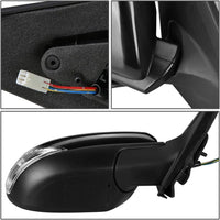 Front Power Mirror Manual Folding Non-Heated Primed Right Passenger Side Direct Replacement Compatible With 2014-2016 Mazda 3 MA1321179 BHS269121E-PFM BJT869121A