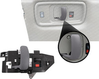 Front Interior Door Handle Gray Metal with-Door Lock Button Left Driver Side Direct Replacement Compatible with 1996-2002 Chevrolet Express/GMC Savana GM1352153 15959149