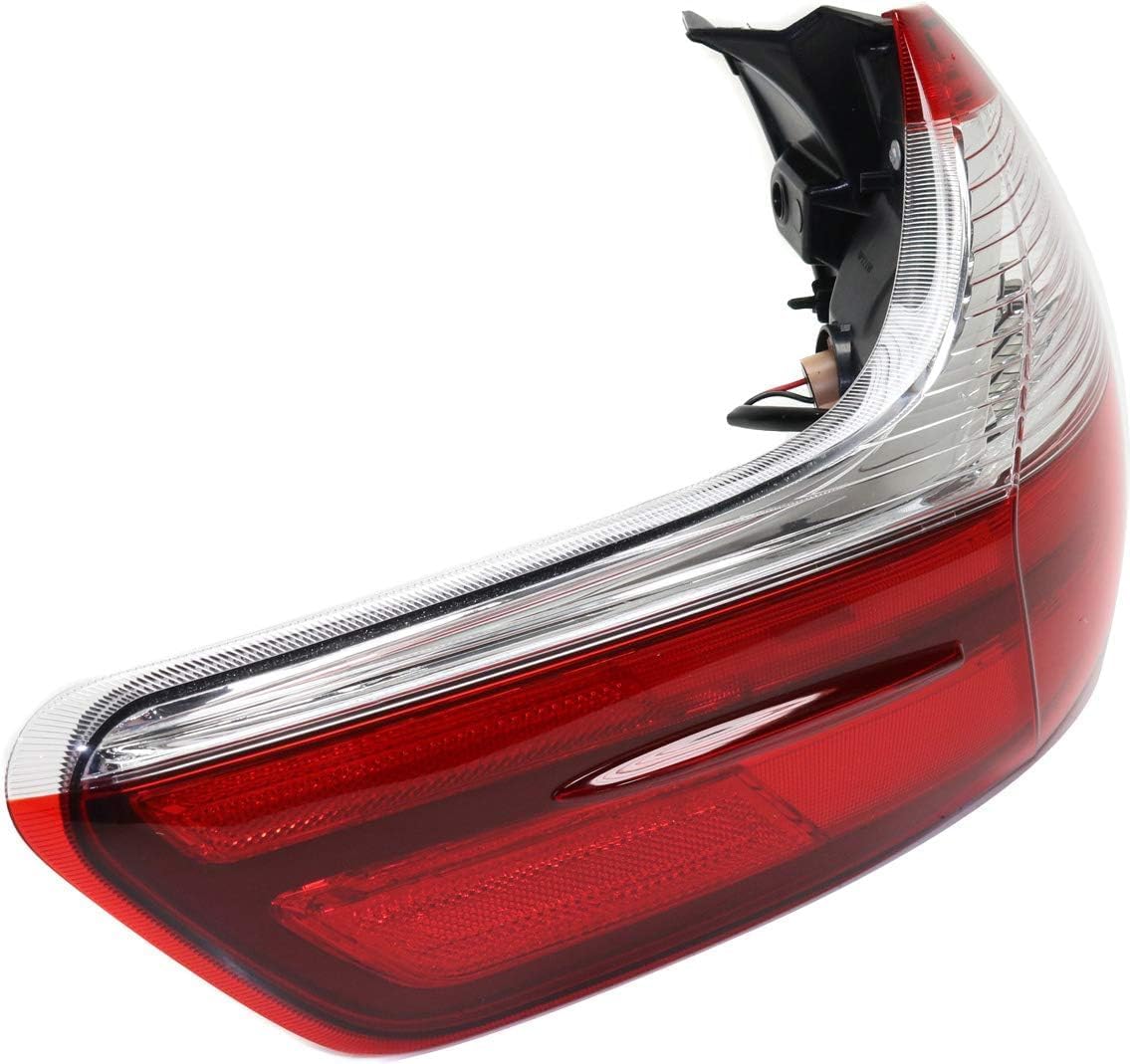 Tail Light Outer Assembly Left Driver Side Direct Replacement Compatible With 2015-2019 Toyota Sienna TO2804123 8156008050