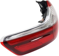 Tail Light Outer Assembly Left Driver Side Direct Replacement Compatible With 2015-2019 Toyota Sienna TO2804123 8156008050