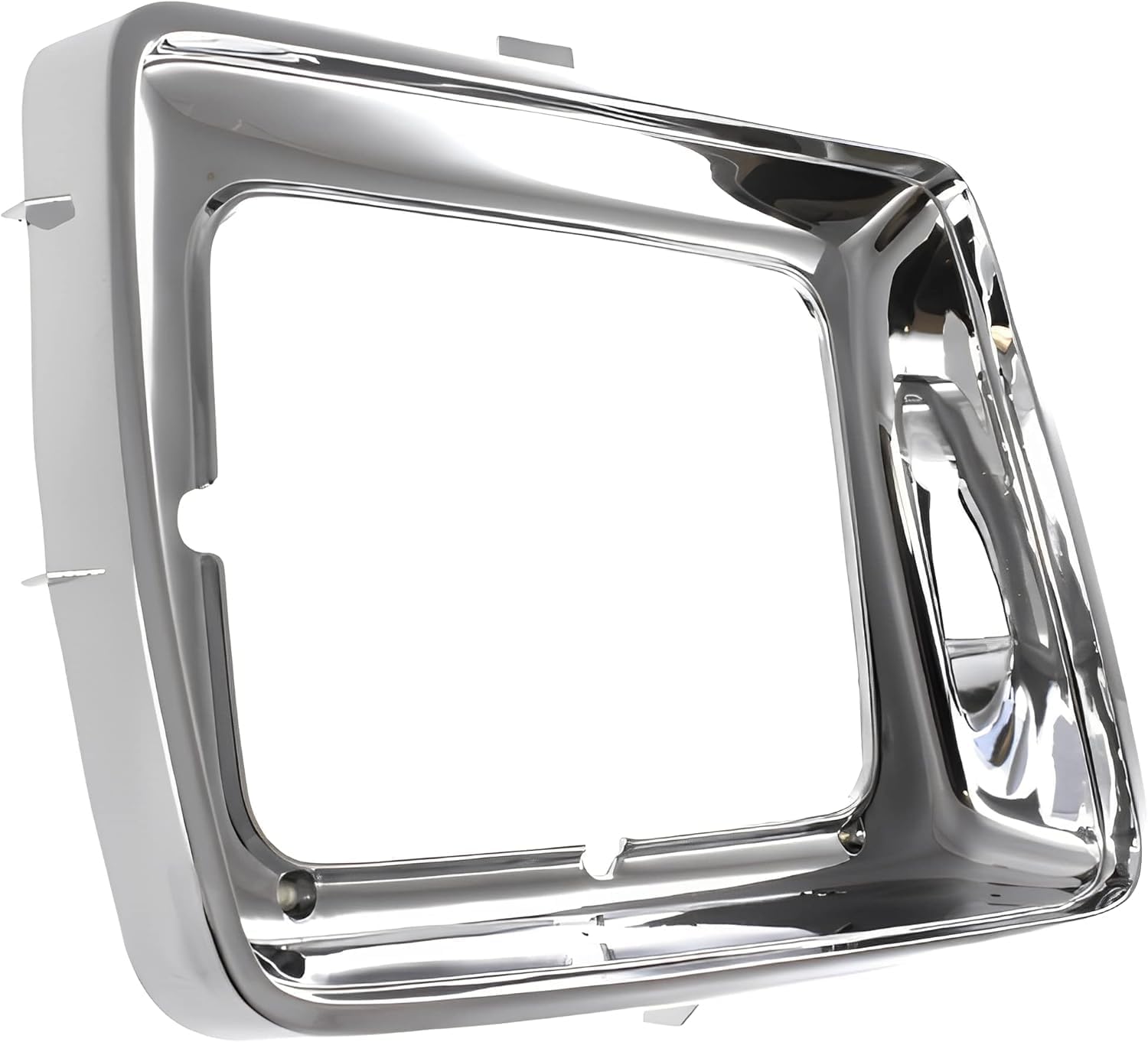 Set Of 2 Front Head Light Door Bezel Chrome Left Driver & Right Passenger Side Direct Replacement Compatible With 1978-1979 Ford F- Series FO2513115 FO2512114 D8TZ13064E D8TZ13064F