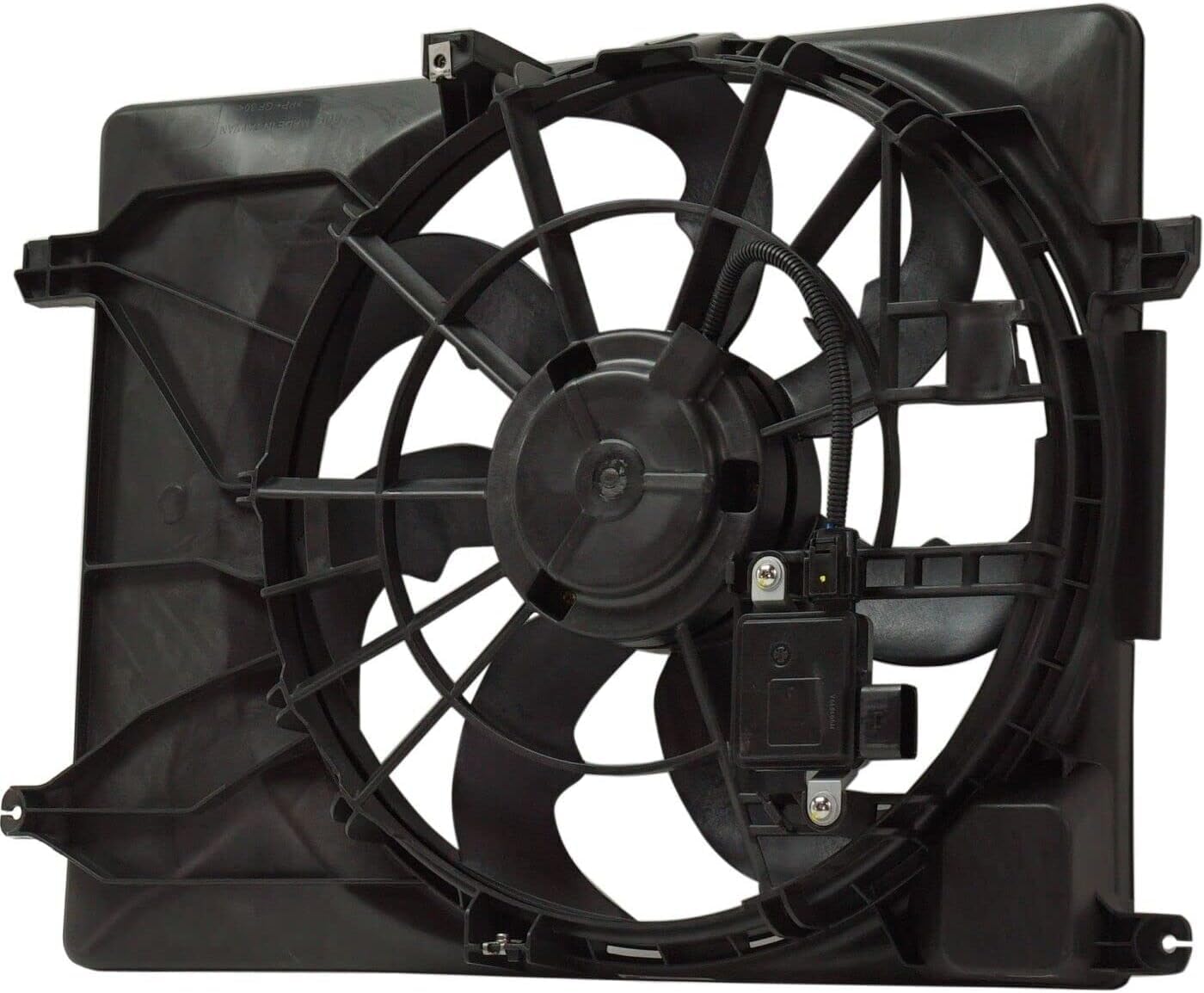 Front Radiator Single Fan Assembly Direct Replacement Compatible with 2016-2021 Hyundai Tucson / 2017-2022 Kia Sportage HY3115155 25380D3600