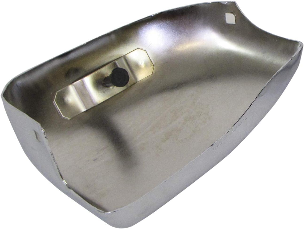 Front Bumper End Cap Chrome Steel Left Dirver Side Direct Replacement Compatible With 1993-1996 Nissan D21 NI1004133 6201755G00